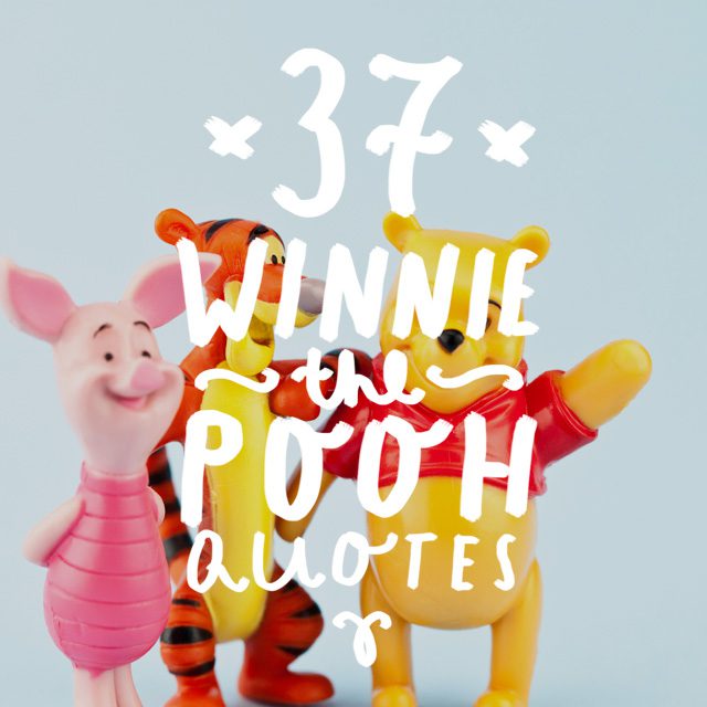 Who doesn’t love a nice Winnie the Pooh quote? These are the perfect pick-me-ups when you’re feeling a bit like Eeyore or Piglet and you’d rather feel like Tigger or Pooh.