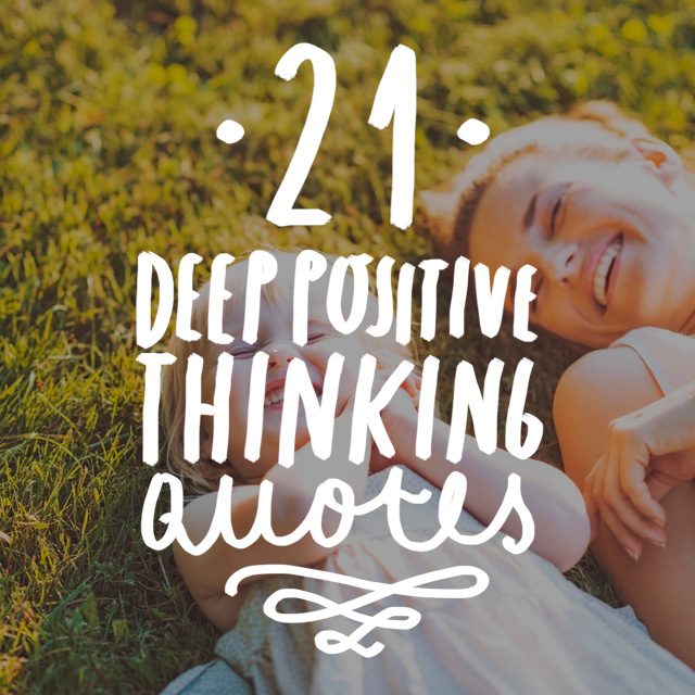 think positive thoughts quotes