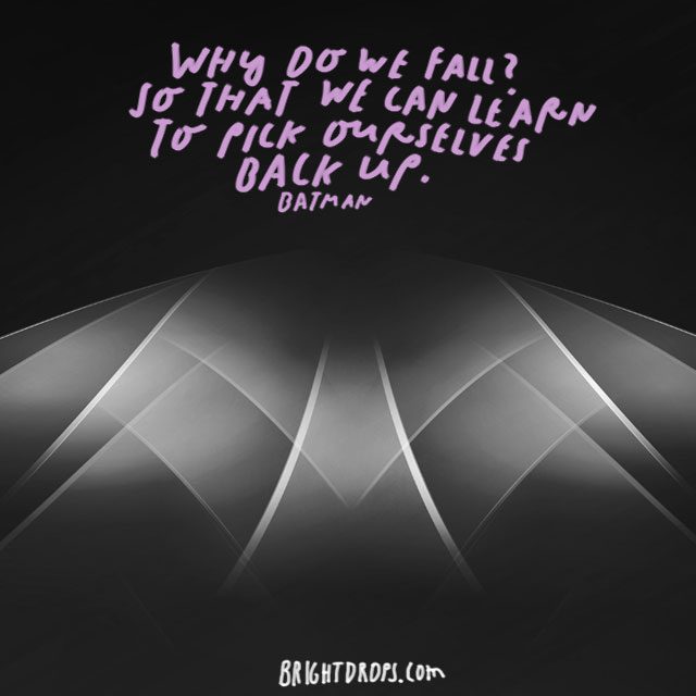 Why Do We Fall Batman Quote