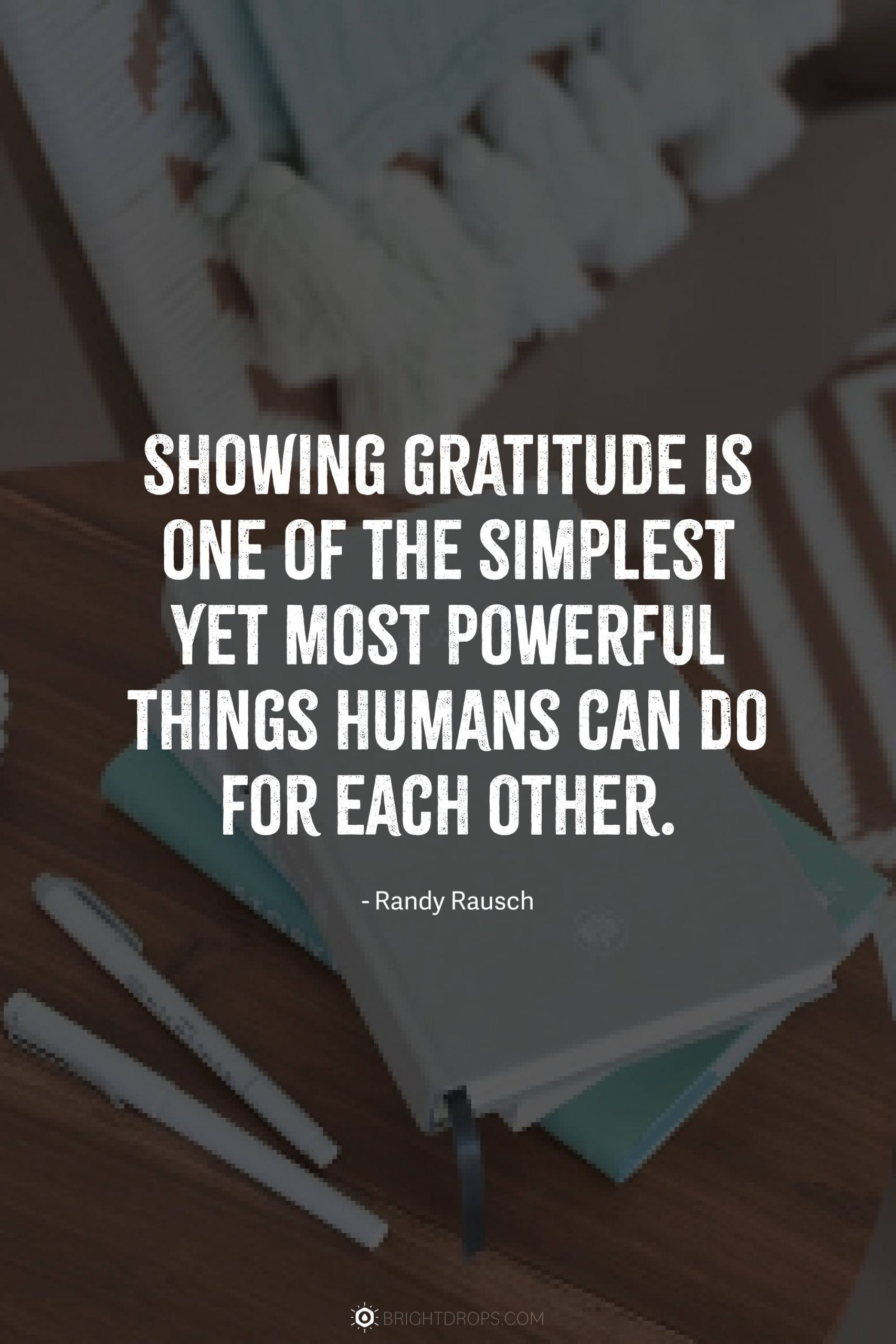 Showing gratitude is one of the simplest yet most powerful things humans can do for each other.