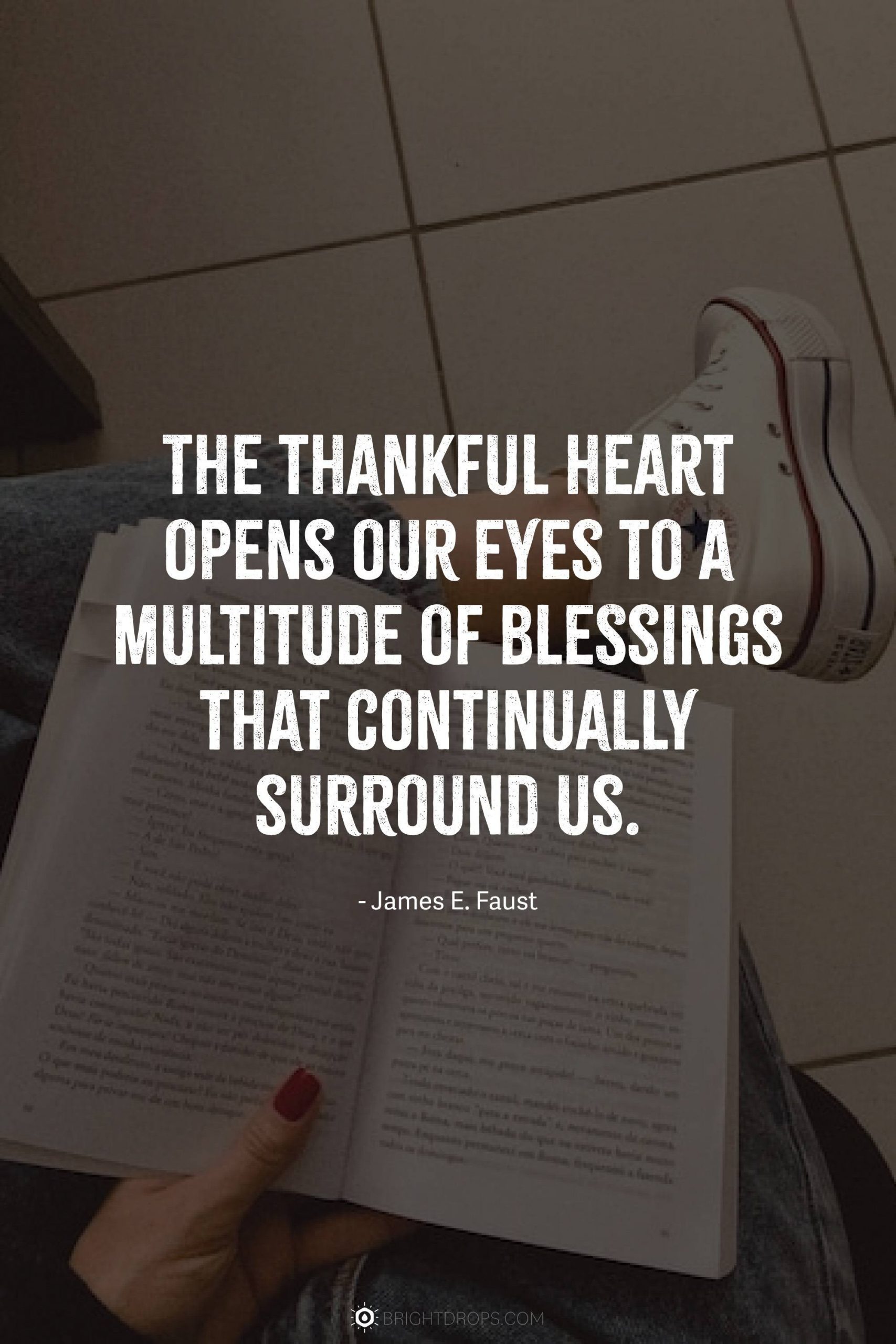 The thankful heart opens our eyes to a multitude of blessings that continually surround us.