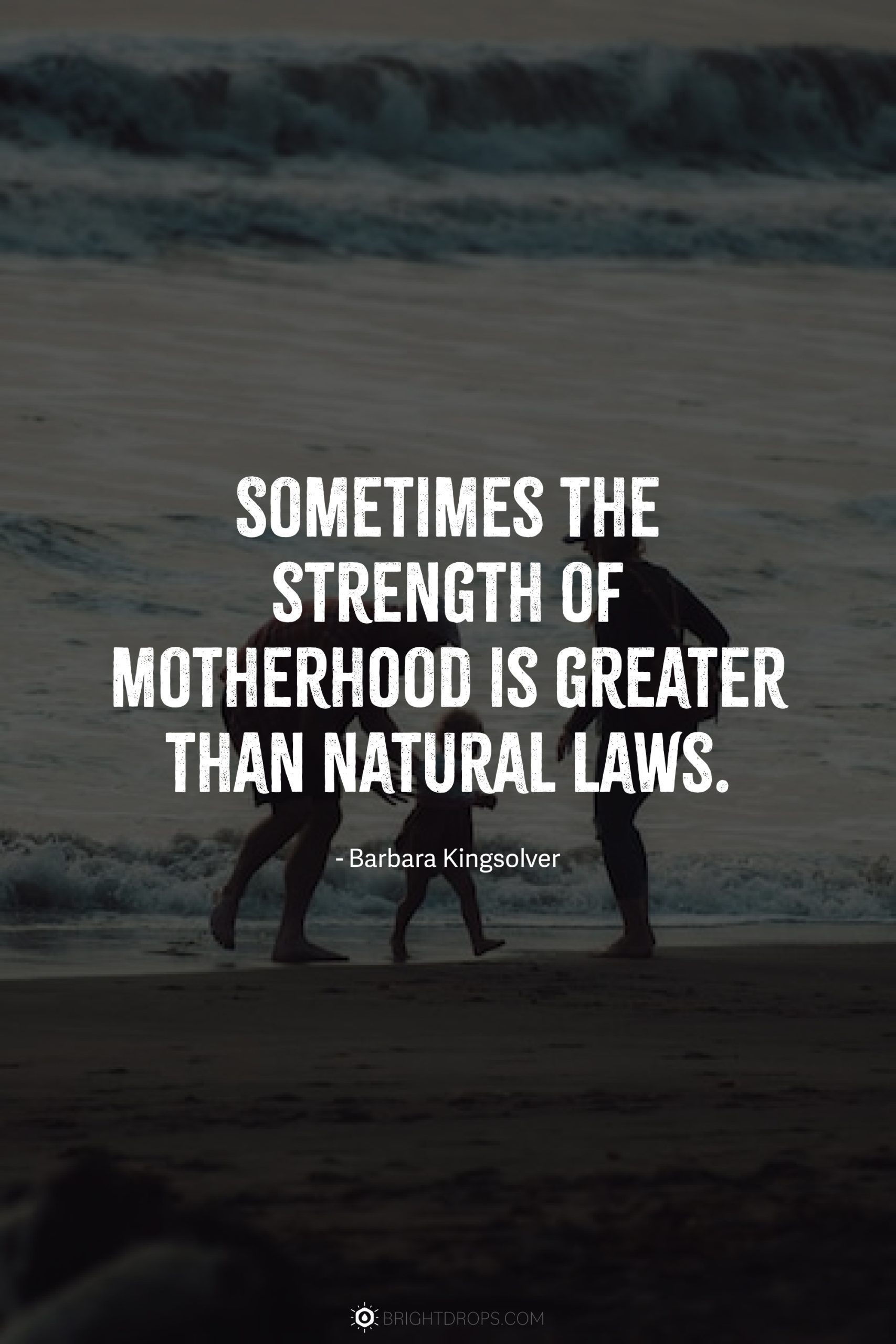 Sometimes the strength of motherhood is greater than natural laws.