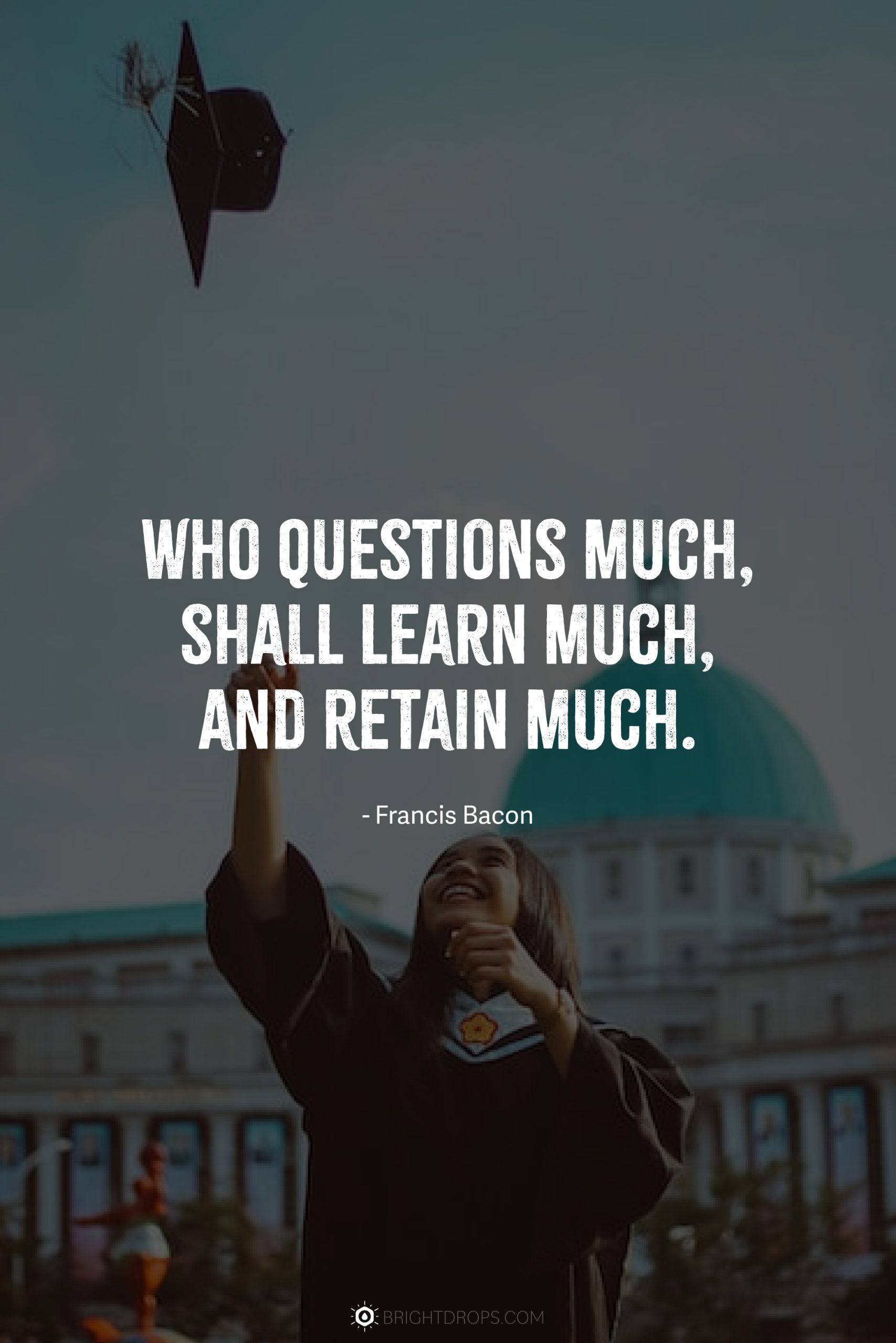Who questions much, shall learn much, and retain much.