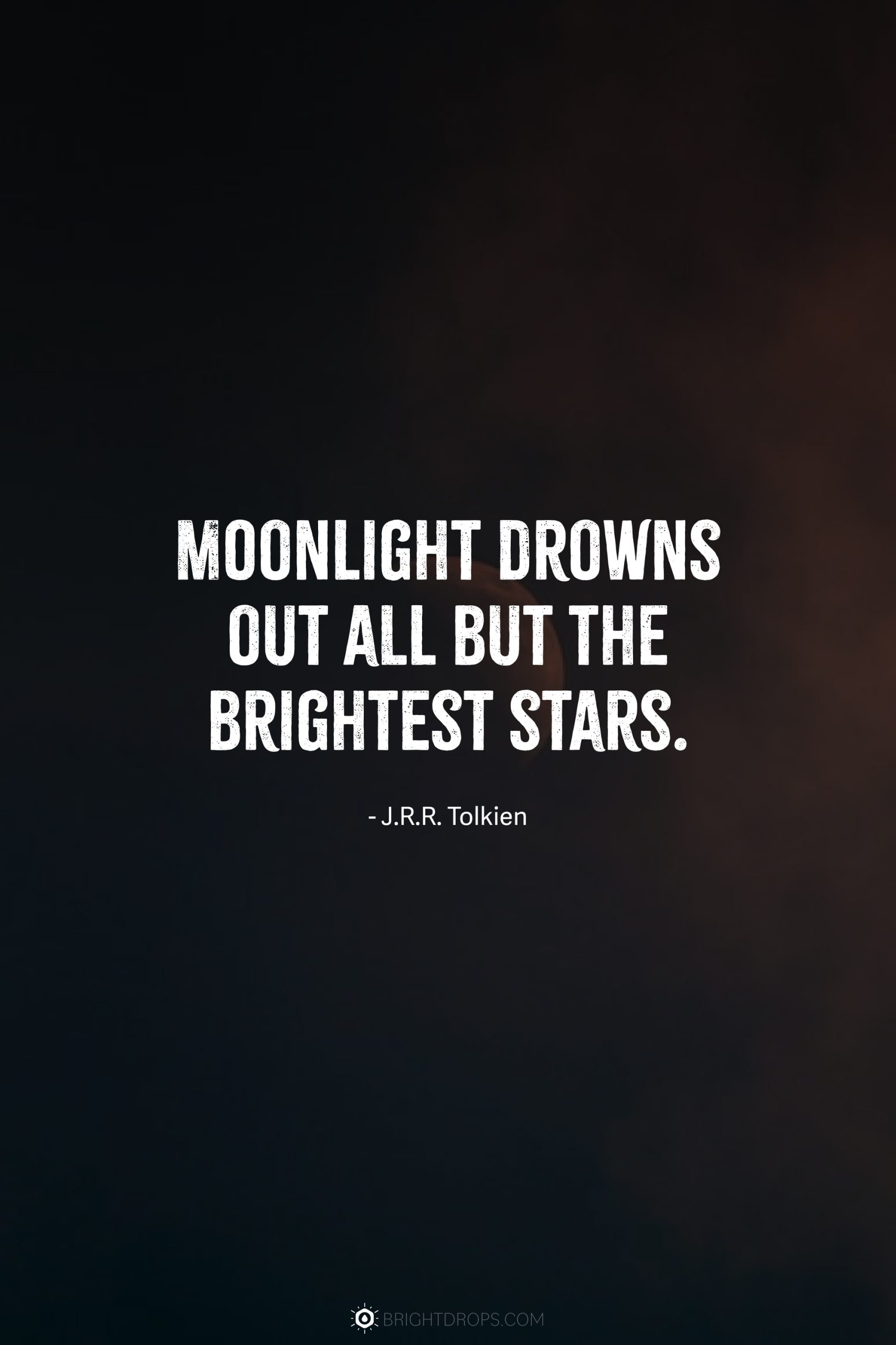 Moonlight drowns out all but the brightest stars.