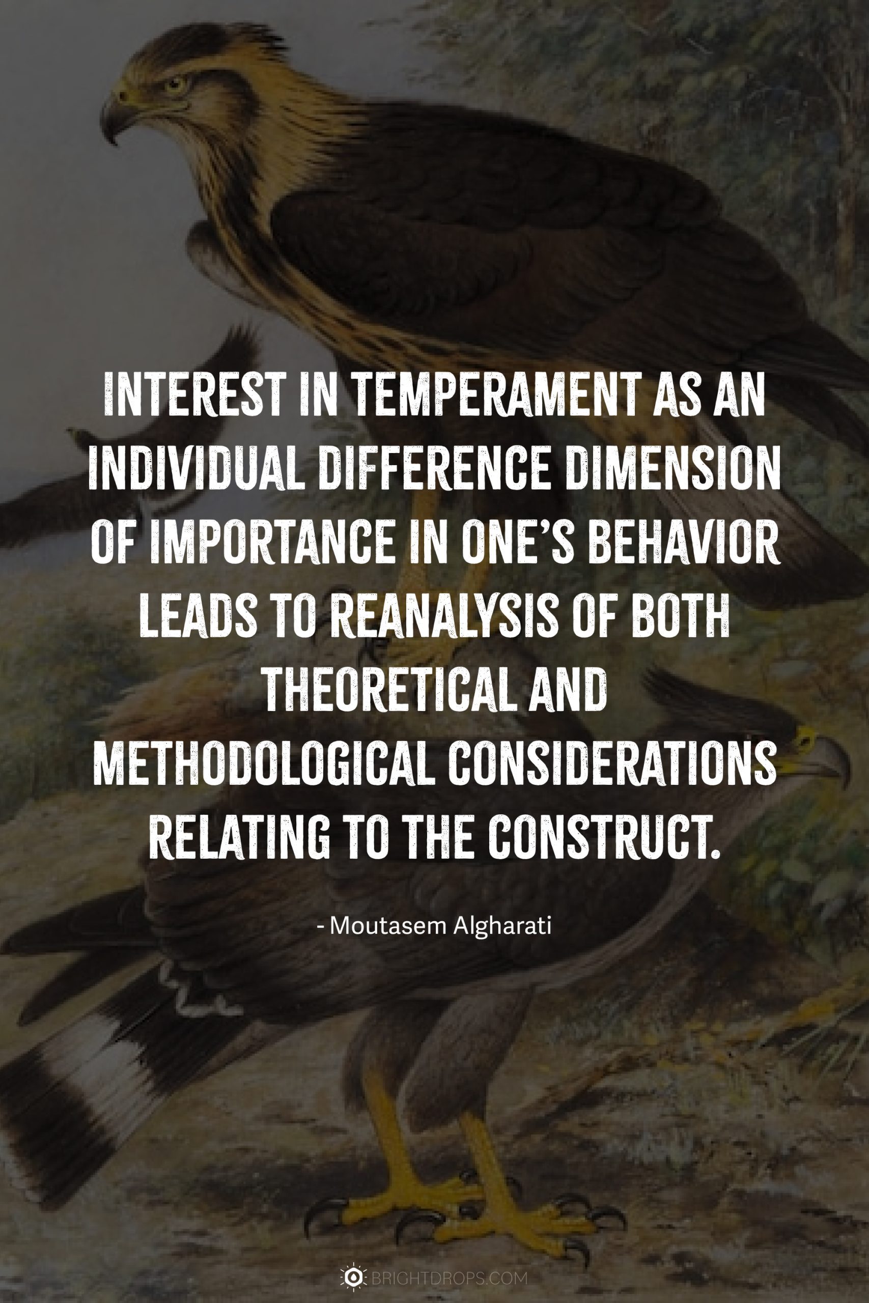 Interest in temperament as an individual difference dimension of importance in one’s behavior leads to reanalysis of both theoretical and methodological considerations relating to the construct.